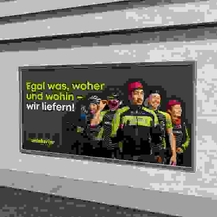 Tollkirsch Deine Agentur_Velokurier Winterthur_Plakatsujet