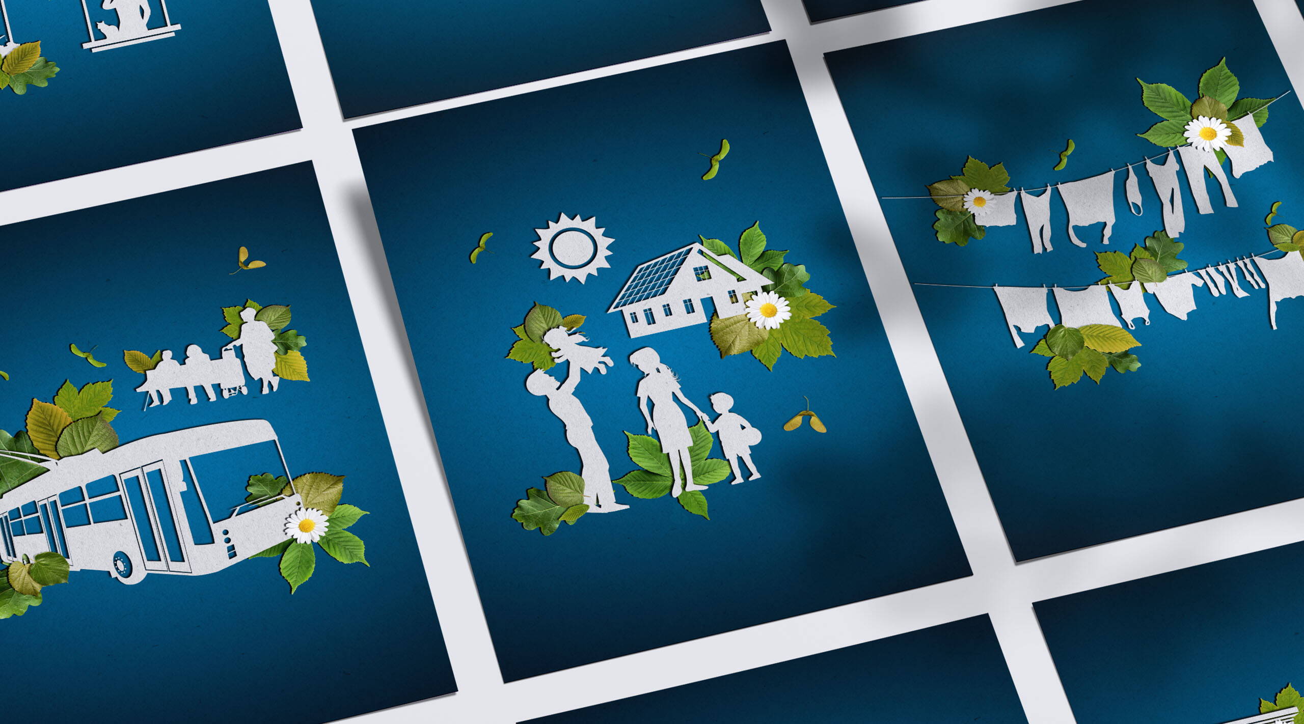 Tollkirsch_Deine Agentur_Stadt-Winterthur_Klimawochen An der jährlich stattfindenden Klimawoche zeigt die Stadtverwaltung, wie Winterthur Klimaschutz plant, umsetzt und lebt. Und wie das Ziel «Netto Null 2040» erreicht werden soll. Wir haben dazu den passenden Stil entwickelt, um die Bevölkerung über all diese Themen zu informieren – weil Klimaschutz uns alle angeht.